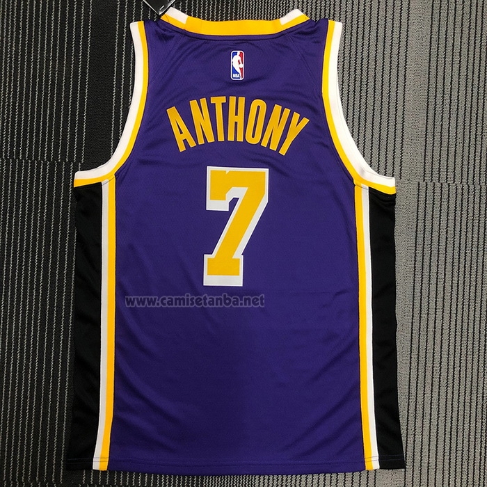 Camiseta Los Angeles Lakers Carmelo Anthony #7 Statement 2020-21 Violeta